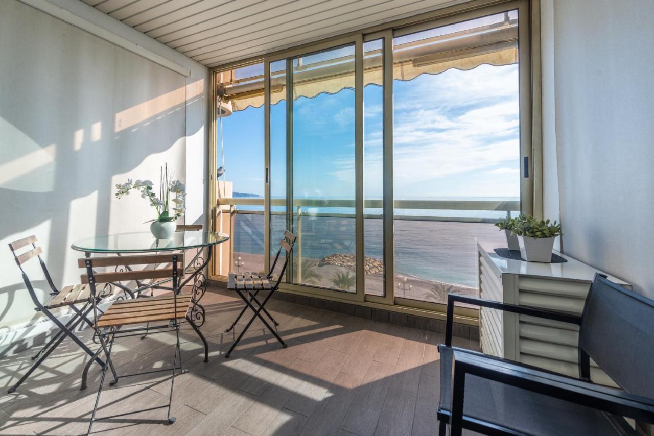 Sea Front - Panoramic Sea View Studio With Terrace Nice Eksteriør billede